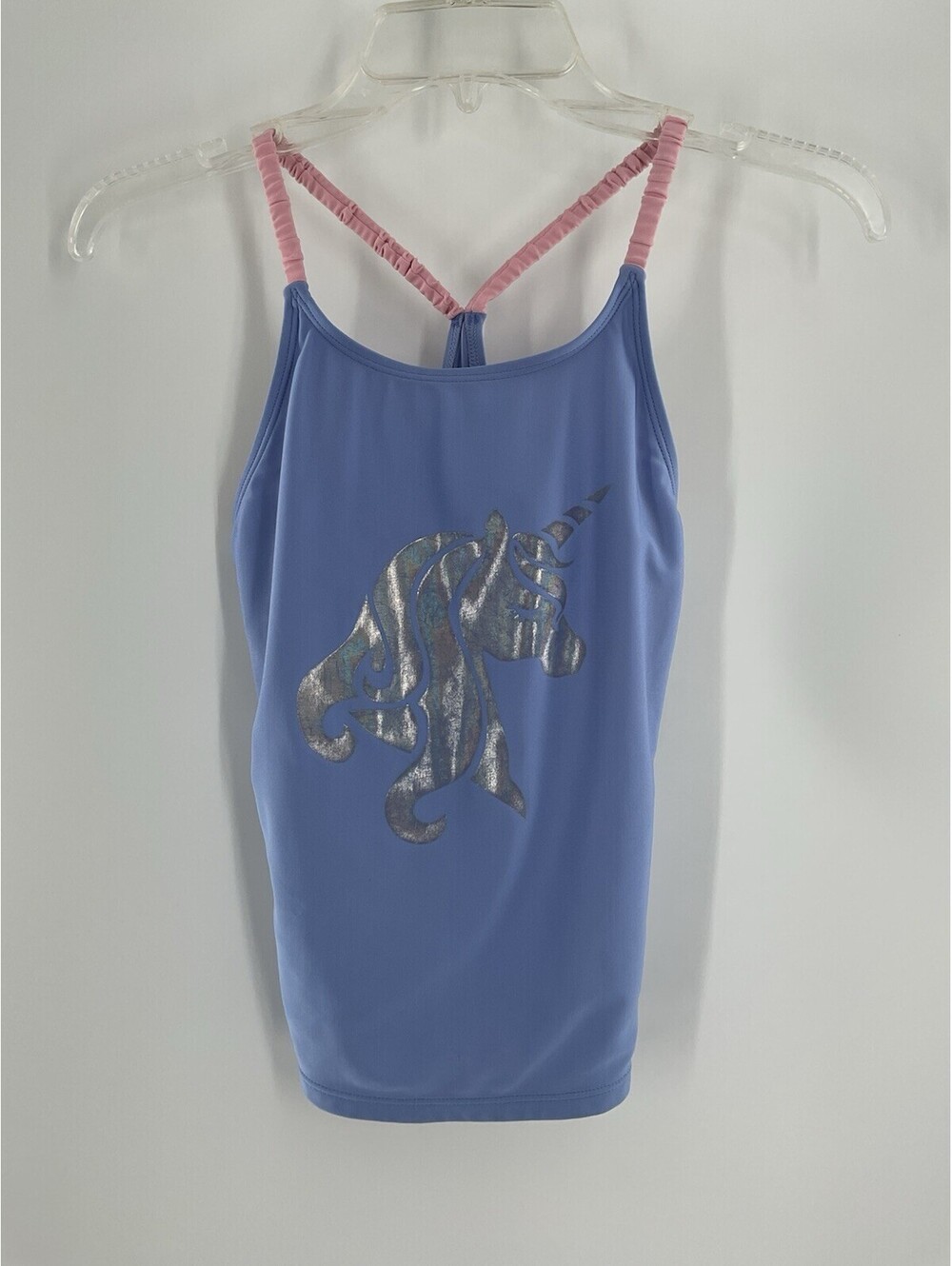 Cat & Jack Girls XL (14/16) Unicorn Tank Bathing Suit Top 123